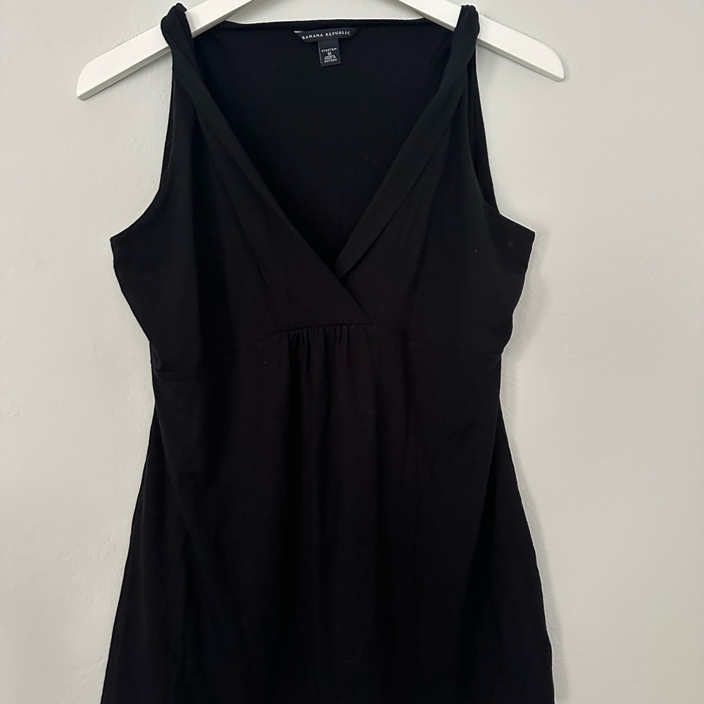 Banana Republic Black Fitted Tank Top